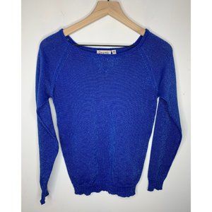 🥑 Derek Heart Metallic Pullover Sweater